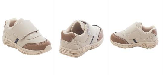 T�nis Infantil Bege em Sint�tico