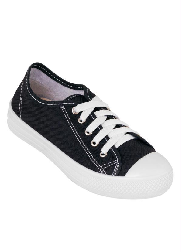 T�nis Infantil (Preta) em Tecido