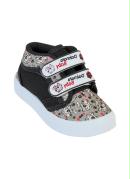T�nis Infantil Preto com Fechamento em Velcro