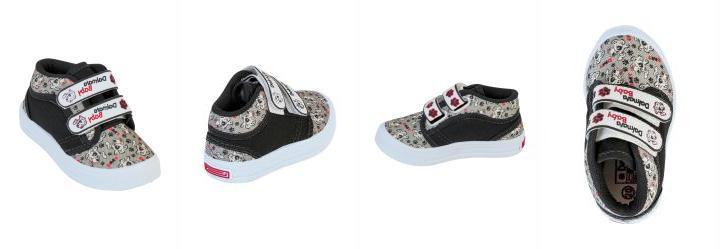 T�nis Infantil Preto com Fechamento em Velcro