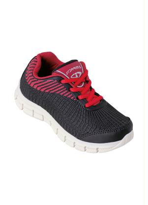 T�nis Infantil (Preto com Vermelho) em Sint�tico