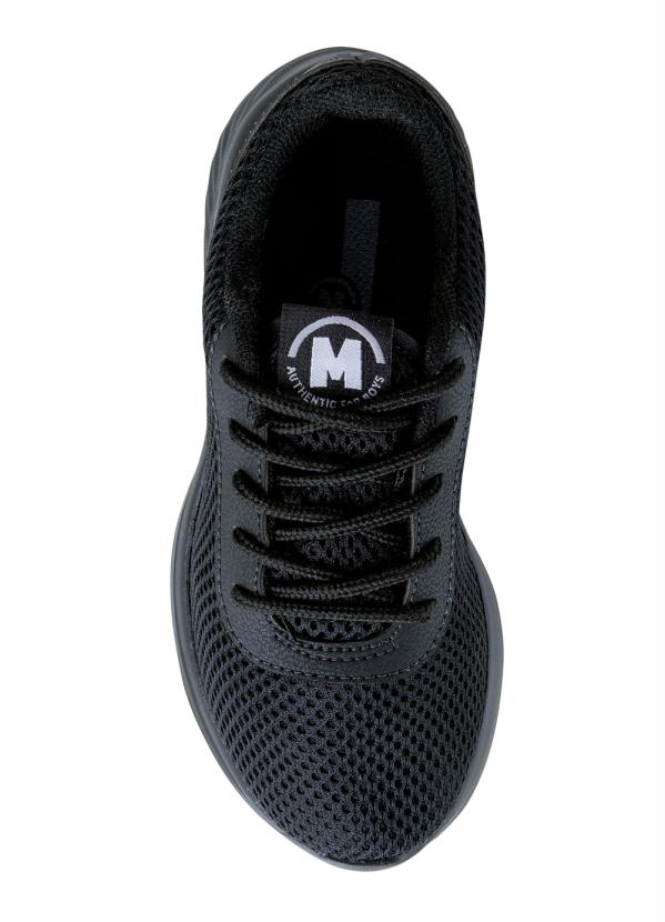 Tênis Molekinho Preto com Detalhes em Nylon - Multimarcas