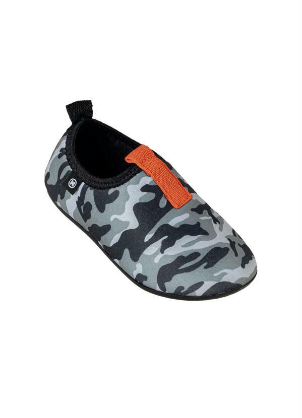 T�nis Molekinho (Preto) com Estampa de Camuflada