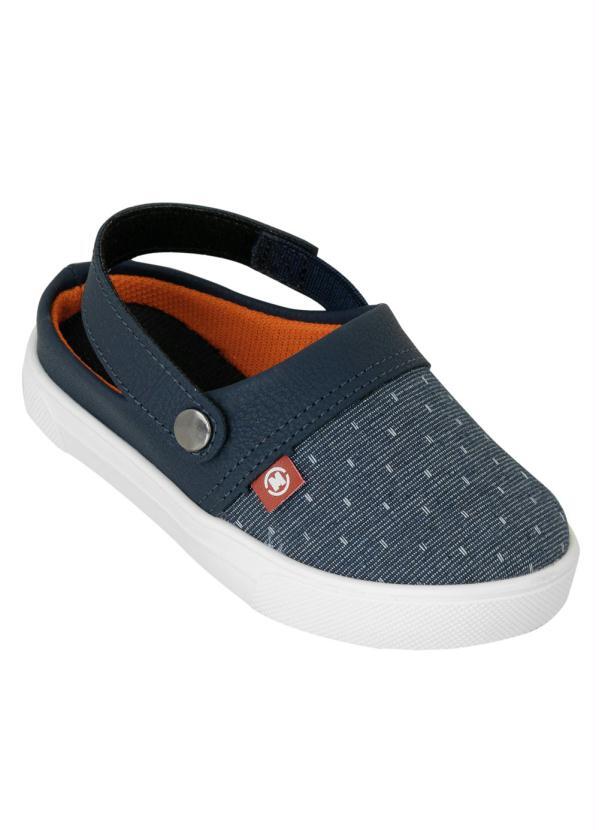 Tênis Mule Molekinho Marinho em Tecido - Multimarcas