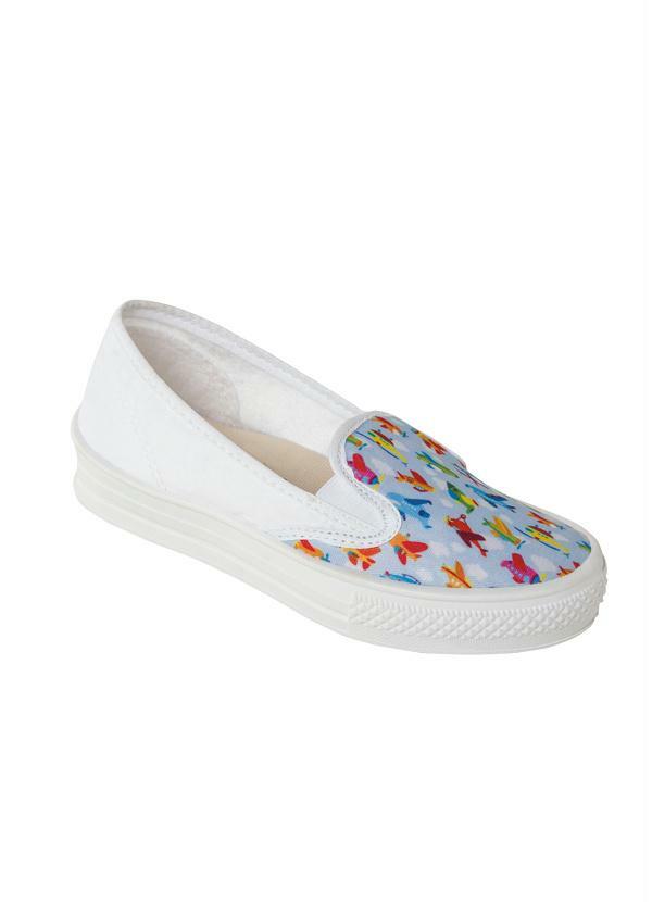 slip on branco infantil