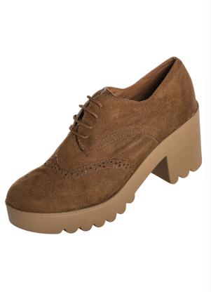 Sapato Oxford (Caramelo) Sola Tratorada