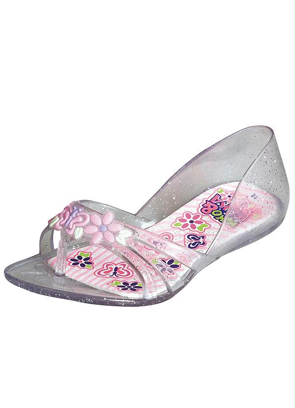 sapatilha de cristal infantil