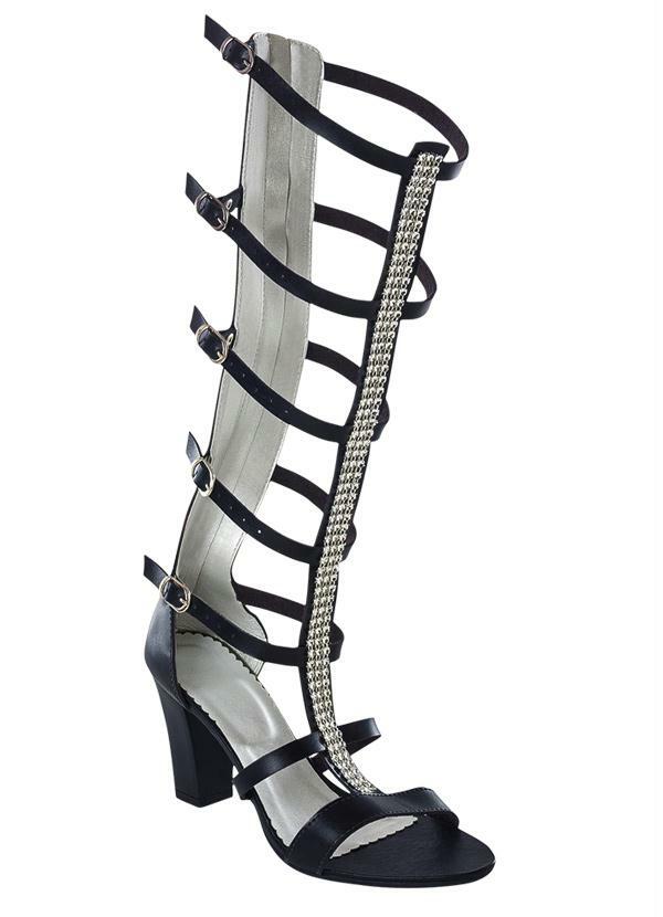 Sandália gladiadora cano longo Clearance