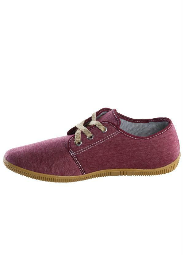 sapatênis vermelho masculino