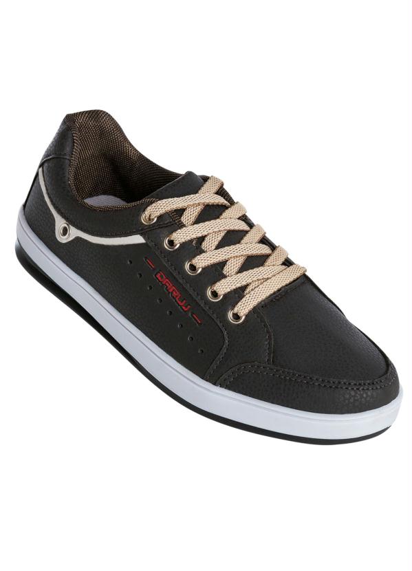 Sapatênis (Preto) com Cadarço Bicolor Sapatênis (Preto) com Cadarço Bicolor