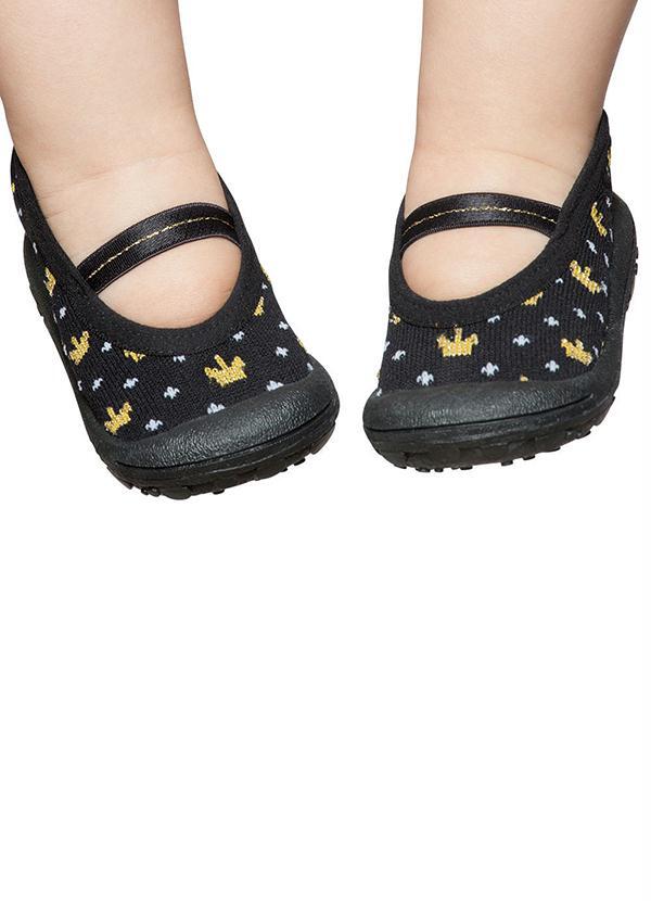 Sapatinho Bebê Menina Preto Puket - Puket