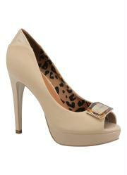 Peep Toe Meia Pata Ana Hickmann Nude