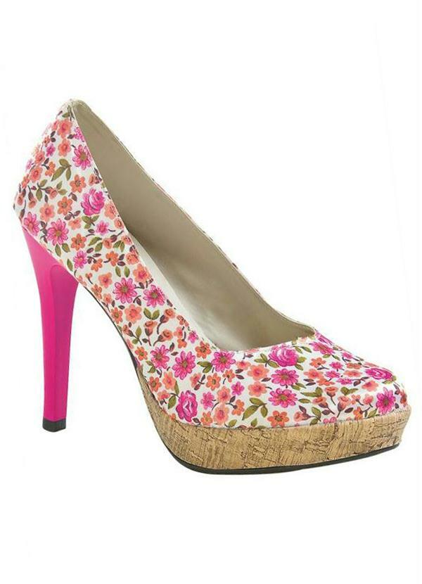 sapato floral