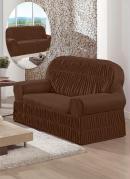 Capa para Sof� 2 e 3 Lugares Chocolate 2 Pe�as