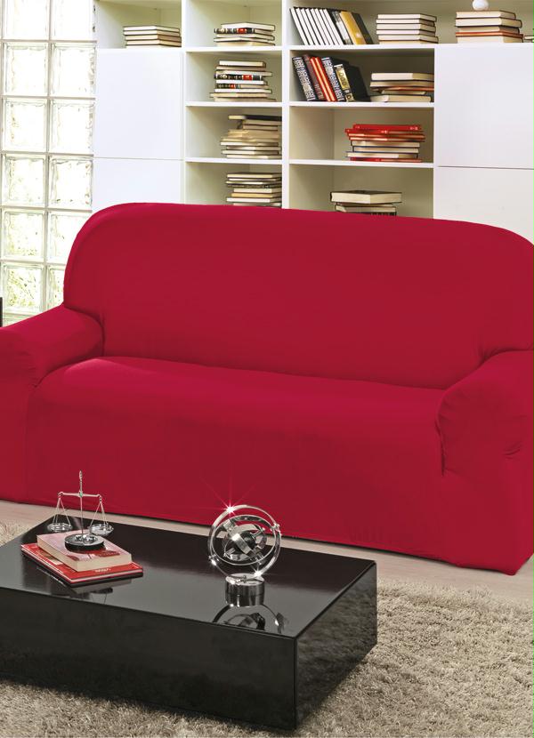 Capa para Sof� 3 Lugares (Vermelha) 1 Pe�a
