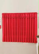 Cortina com Bandô Vermelha 200x150 cm