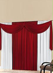 Cortina com Band� Vermelha 300x170 cm