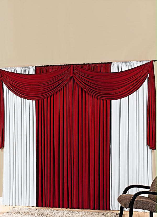 Cortina com Band� (Vermelha) 300x170 cm
