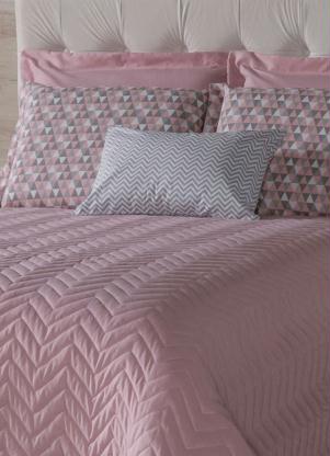 Jogo de Cobre Leito (Rosa (Casal)) 6 Pe�as