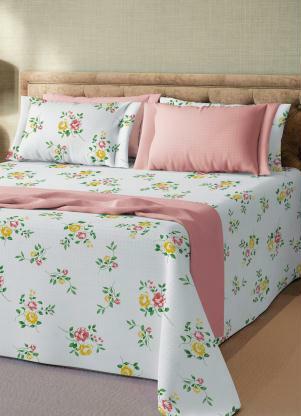 Jogo de Cobre Leito (Branco (Casal)) 3 Pe�as