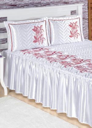 Jogo de Colcha (Branco (Casal)) 3 Pe�as