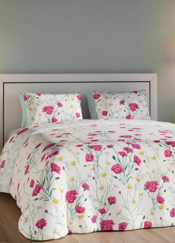 Edredom 150 Fios (Floral (King)) 1 Pe�a