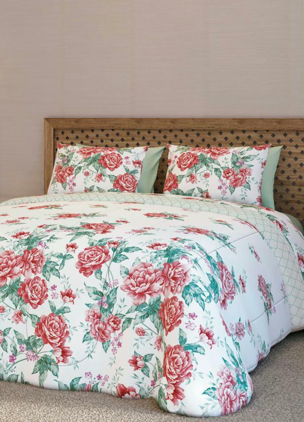 Edredom 150 Fios (Floral (King)) 1 Pe�a