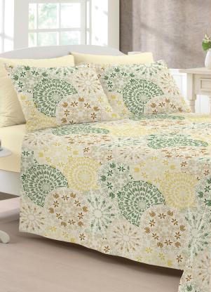 Jogo de Cama (Bege (Casal)) 4 Pe�as