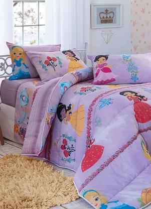 Jogo de Cama 140 Fios (Rosa (Solteiro)) 3 Pe�as