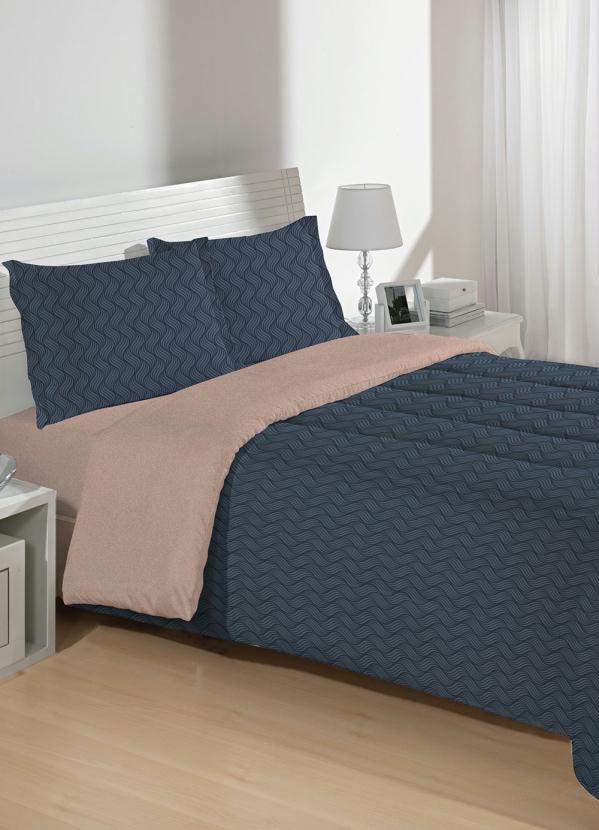 Jogo de Cama (Azul (Casal)) 3 Pe�as
