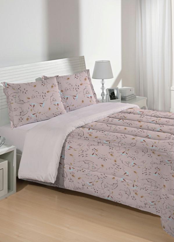 Jogo de Cama (Rosê (Casal)) 3 Peças Jogo de Cama (Rosê (Casal)) 3 Peças