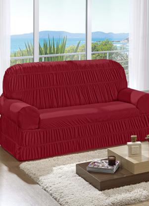 Capa para Sof� 2 e 3 Lugares (Bord�) 2 Pe�as