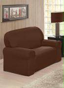 Capa para Sof� 2 e 3 Lugares Chocolate 2 Pe�as