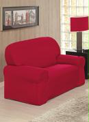 Capa para Sof� 2 e 3 Lugares Vermelha 2 Pe�as