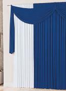 Cortina com Bandô Azul 400x230 cm