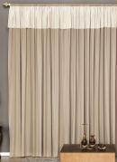 Cortina com Band� Bege 300x170 cm