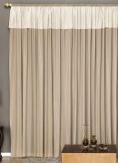 Cortina com Band� Bege 400x230 cm