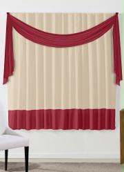Cortina com Band� Bord� 200x170 cm