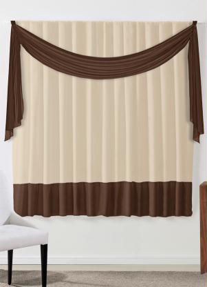 Cortina com Band� (Marrom) 200x170 cm