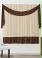 Lar e Lazer - Cortina com Bandô Marrom 200x170 cm - variação: Marrom
