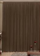 Cortina com Band� Marrom 400x230 cm