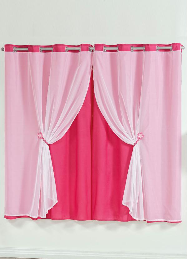 Cortina com Band� (Rosa) 240x170 cm