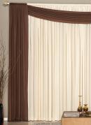 Cortina com Band� Tabaco 300x300 cm