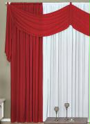 Cortina com Band� Vermelha 400x230 cm