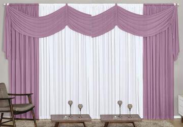 Cortina com Band� Lil�s 400x230 cm