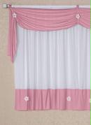 Cortina com Band� Rosa 300x170 cm