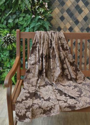 Manta para Sof� Jacquard (Marrom) 140x150 cm