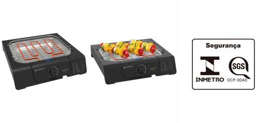Churrasqueira El�trica Grill Preta 220 V