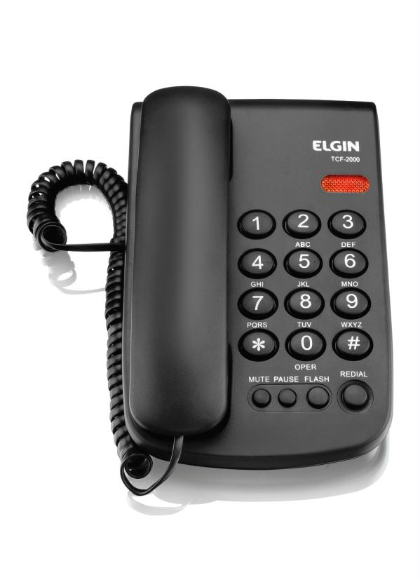 Telefone com Fio (Preto) 1 Pe�a