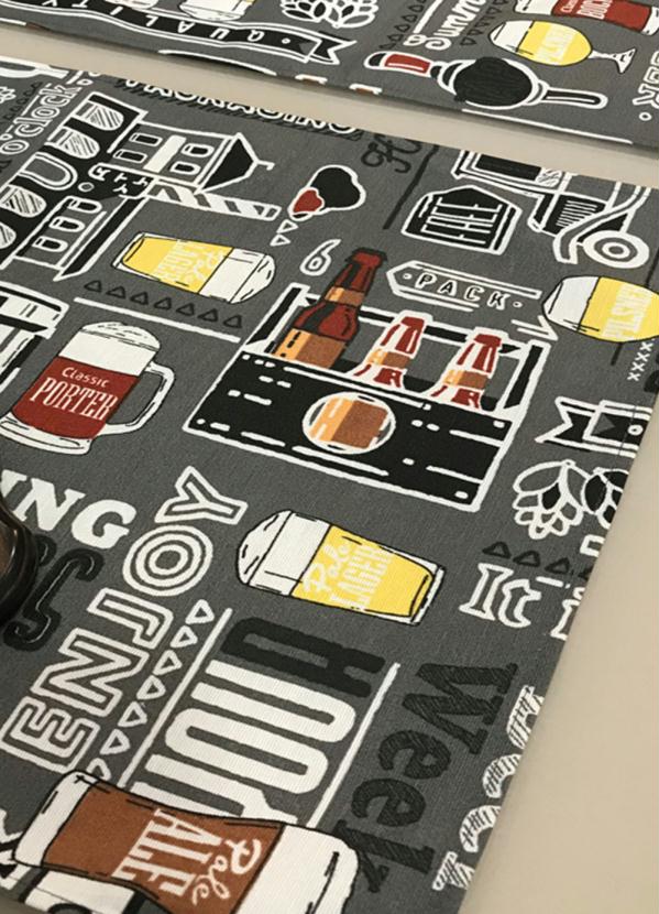 Jogo Americano Imperme�vel (Beer) 4 Pe�as